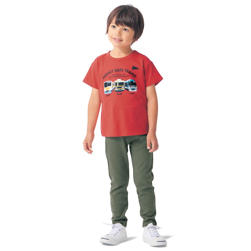 【ベルメゾン】 子供服 ジータ GITA 通園 通学 名札ココ ドロップショルダー 半袖 Tシャツ ◆ 80-130 ◆ ◇ 子ども 名札 穴 あかない 小学生 子ども服 トップス Tシャツ カットソー 通園 通学 小学校 保育園 ◇