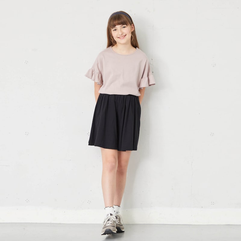 ベルメゾン ガールズ 夏にピッタリ 薄くて涼しい スカート見え キュロット ◆ 140 150 ◆ ◇ 子ども 子供 キッズ キッズ服 服 ボトム パンツ ショート 子供服 小学校 中学年 高学年 おしゃれ かわいい ジータ