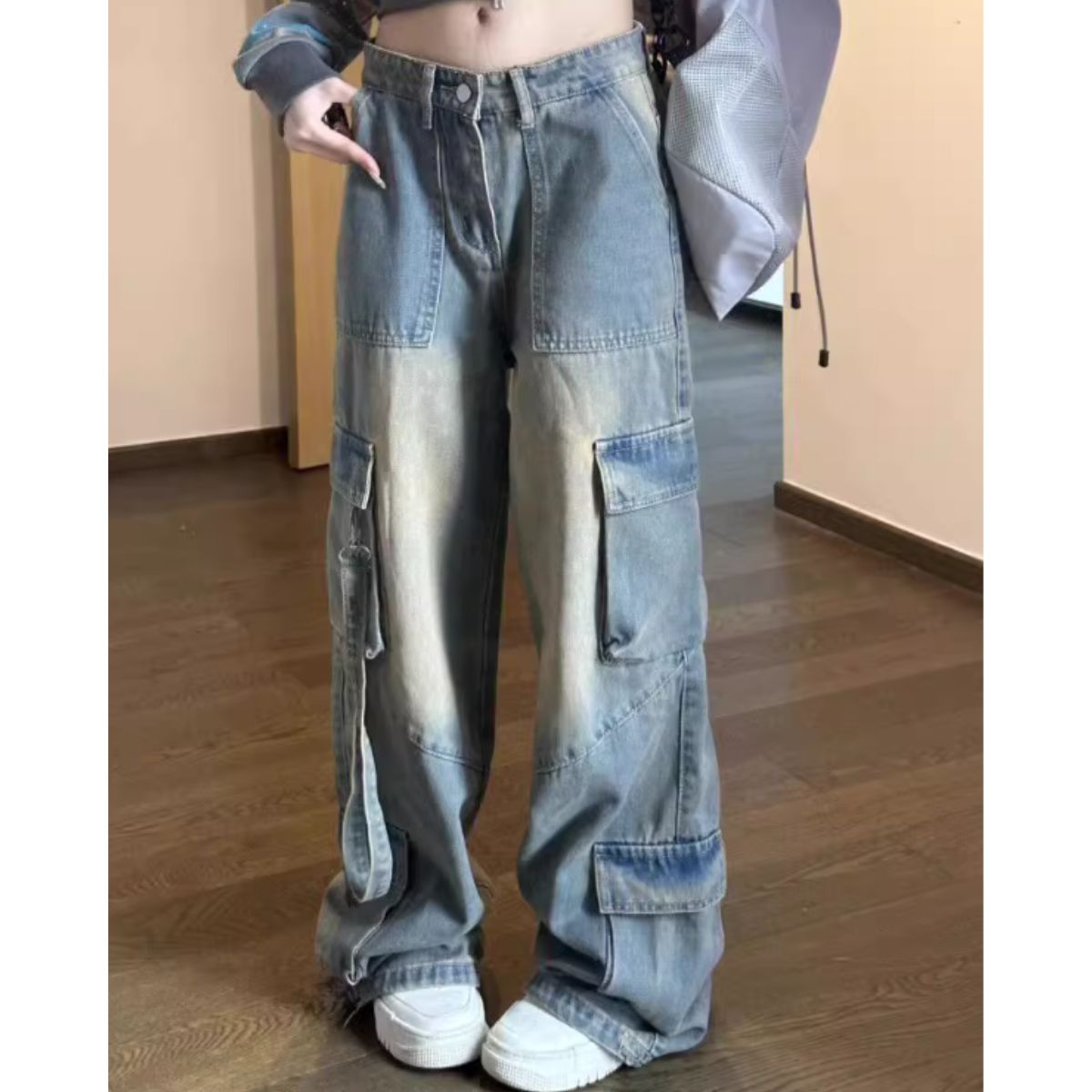 楽天市場】ワイドパンツ 厚手（素材（生地・毛糸）デニム）（ボトムス 