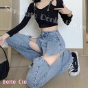 ロングパンツ デニムパンツ ショートパンツ カーゴ ワイド バギー レディース 韓国ファッション ストリート 大きいサイズ ゆったり セパレート 夏