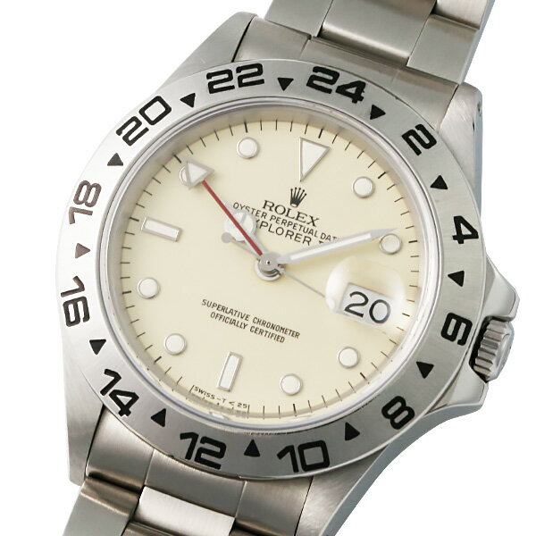 ROLEX ロレックス エクスプローラーII 16550 アイボリー アンティーク【自動巻】【メンズ】【腕時計】【中古】【希少】