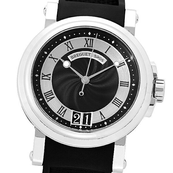 【美品】【保証書2017年3月記載】BREGUET ブレゲ マリーンll ラージデイト 5817ST ...