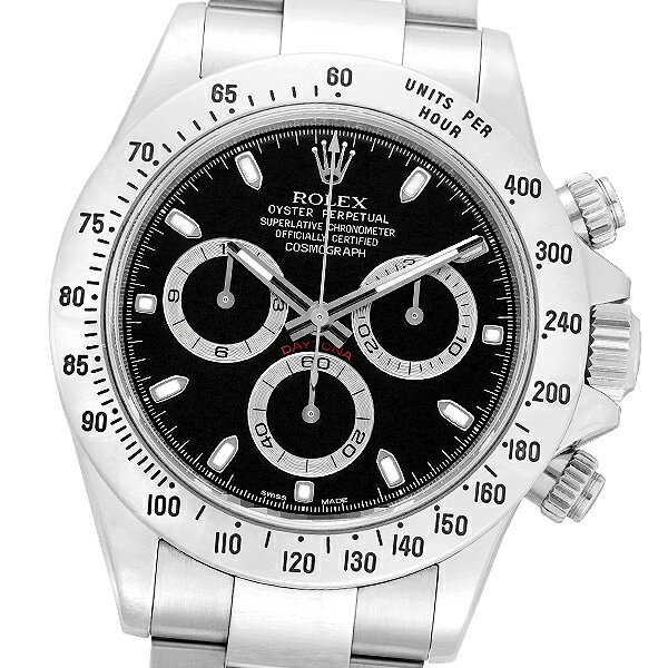 【美品】【箱・保証書付】ROLEX ロレックス コスモグラフ デイトナ 116520 (ブラック) V番【中古】