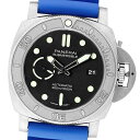 【美品】【保証書2021年11月記載】【純正替ベルト付き】PANERAI パネライ サブマーシブル マイク・ホーン エディション PAM00984 V番【中古】