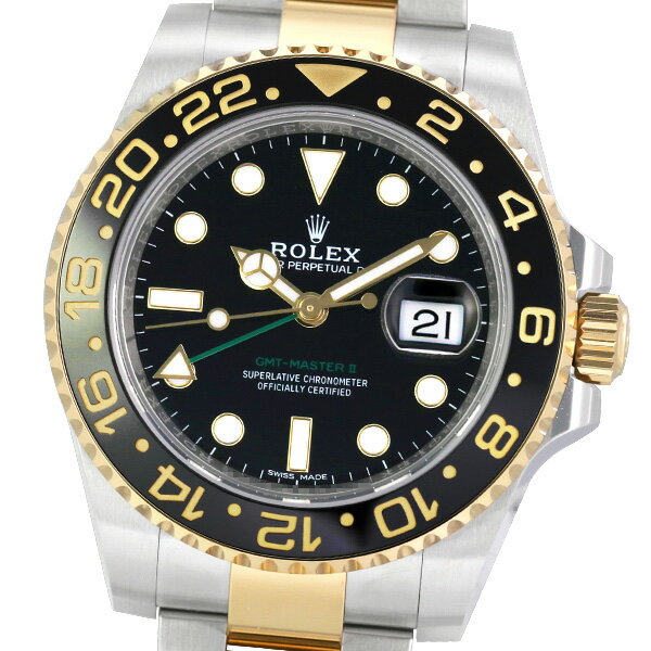 【未使用】【保証書2019年4月記載】ROLEX ロレックス GMTマスターII 116713LN ランダム品番【自動巻】【メンズ】【腕時計】