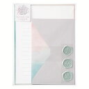 レターセット シーリングワックスレター ブルーピンク【レ-SW3】封筒3枚・便箋6枚・シール3枚 お手紙セット letterset 立体感のあるシーリングワック...