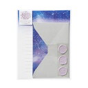 レターセット シーリングワックスレター 星空【レ-SW7】封筒3枚・便箋6枚・シール3枚 お手紙セット letterset 立体感のあるシーリングワックス風のシールがついたレターセット マルアイ Maruai【メール便対応可能】2024年12月発売