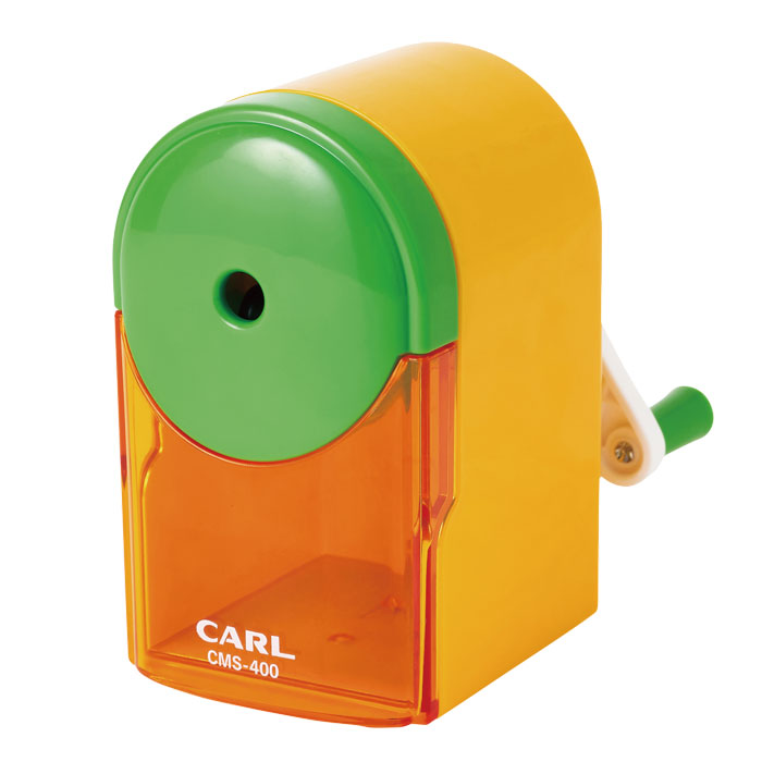 乐天商城 - カール/CARL 手動鉛筆削り フラッグル イエロー【CMS-400-Y】機能性能充実鉛筆削り「ムダ削り防止機能」 「折れ芯除去機能」「3段階芯調節機能」本体サイズ：W60×L110×H102mm 【対応鉛筆】通常鉛筆(8mm)▼配送方法：宅配便▼2026年3月発売※お取り寄せ