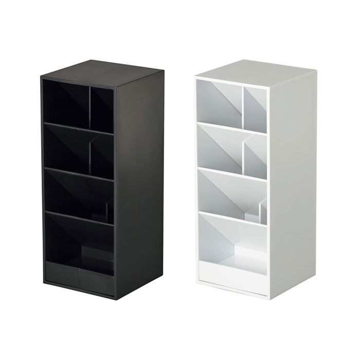 「せいとんシリーズ」ペン立て ツールスタンド ワイド【TS-002】全2色(Kブラック/Wホワイト)本体サイズ:W87×L85×H210mm ペンスタンド CA...