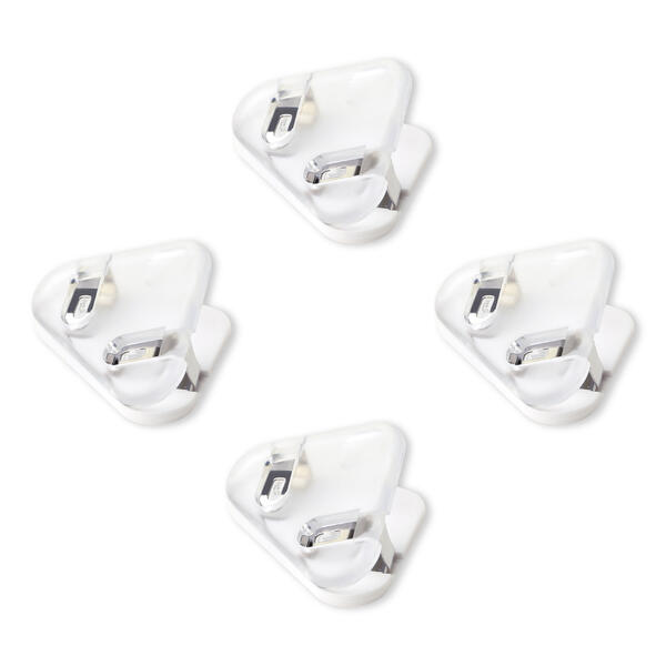 カドノクリップ コーナーすっきりクリップ 4個入 ホワイト【SP-1975-W】最大紙とじ約50枚 プリントキープクリップ ソニック sonic【6個までメール...