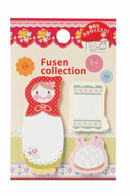 ◎付箋コレクション　M032-53（マトリョ小物）　Fusen collection