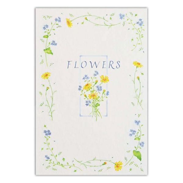 EAフラワーはがき箋　フラワーズ【3031701】10枚入 10行罫入り 郵便枠入り ポストカード 株式会社エヌビー社 NB社【メール便対応可能】