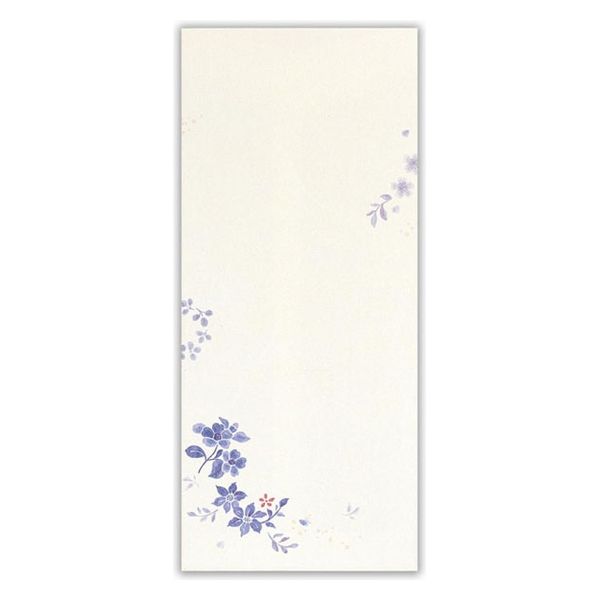 乐天商城 - MK封筒　瑠璃色【4611201】6枚入 長型4号封筒 郵便枠なし 縦書き 定型サイズ 株式会社エヌビー社 NB社【メール便対応可能】