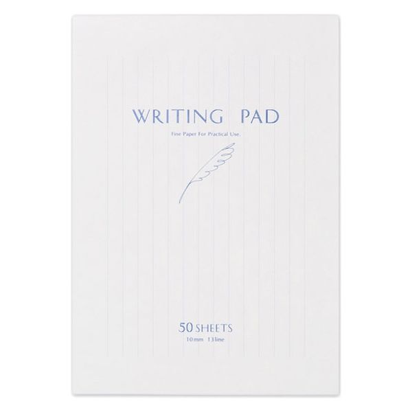 便箋 ライティングパッドB5便箋　縦罫【55025】50枚入 縦250×横173mm（ B5相当） 株式会社エヌビー社 NB社【 4冊までメール便対応可能】