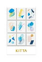 KITTA SPECIAL キッタスペシャル KITP006 ニュアンス ※上質紙素材のシールです。ちいさく持てる持ち歩きに便利なマスキングシール シートサイズ H71×W54mm　1冊4シート入（1柄×4シート） キングジム KING