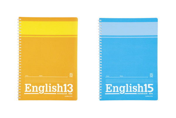 【B5サイズ】キャンパス ソフトリングノート英習罫 40枚　ス-S800 15段 ス-S801 13段　6号(セミB5)中紙寸法：252×179mm　Campus　SOFTRING ENGLISH　kokuyo　コクヨ　◎メール便対応可能5冊まで◎のサムネイル