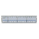 クツワ コモグラス直線定規 18cm【HS190C】名前シール付 ベルマーク連動参加商品 学校文具 クツワ KUTSUWA【メール便対応可能】