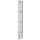 メタクリル直線定規 18cm【HSS181】名前シール付 ベルマーク連動参加商品 学校文具 クツワ KUTSUWA【メール便対応可能】
