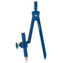 コンパス 鉛筆用 収納ケース付き【CP224BL】ブルー 小さい円も描きやすい 最大直径30cm 鉛筆に傷がつきにくく、しっかりと固定できる鉛筆ホルダー ベルマ...