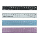 アルミ定規15cm 紙がキレイに切れる定規【XS03】全4色(BKブラック/SVシルバー/BLブルー/PUパープル)ゼロスタート目盛り XS15後継 GOOD ...