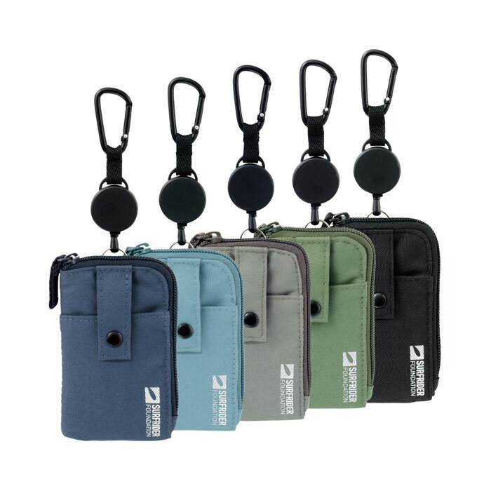 SFJ×LIHIT LAB.パス&キーケース リール付き【A-3203】全5色 サイズ:110×70×15mm リール約70cm伸縮可能 鍵2本取り付け可能 I...