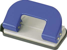 ライオン 2穴パンチ NO.32B　ブルー（B）200-94　穴あけパンチ10枚OK　ライオン事務器　LION