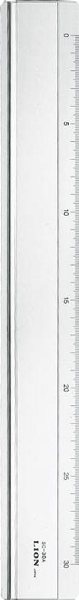 ライオン 直線定規　目盛30cm SC-30A 271-84 インジェクション成型定規 LION