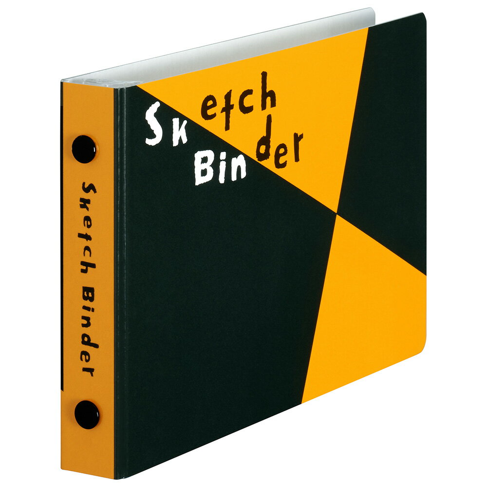 ミニサイズ　プラスチックバインダー　FM213 スケッチバインダー SKETCHBINDER マルマン　 ルーズリーフミニ ルーズリーフバインダー ファイルノート 縦97×横149mm 5穴 背幅15mm 標準収容枚数約40枚(画用紙リーフを入れた場合)　画用紙リーフミニ10枚のサムネイル