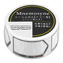 マルマン Mnemosyne/ニーモシネ ロールふせん フロー型【MNMT2】フロー・チャート 100枚 4柄3色 1シート約W31.8×H20mm 切り取りミシン目入り付箋