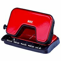 マックス/MAX 軽あけパンチ スクーバ DP-15T/R（DP15TR） レッド DP90125 SCOOVA15 最大穴あけ枚数 15枚