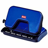 乐天商城 - マックス/MAX　軽あけパンチ　スクーバ　DP-15T/B（DP15TB）　ブルー　DP90124　SCOOVA15　最大穴あけ枚数 15枚