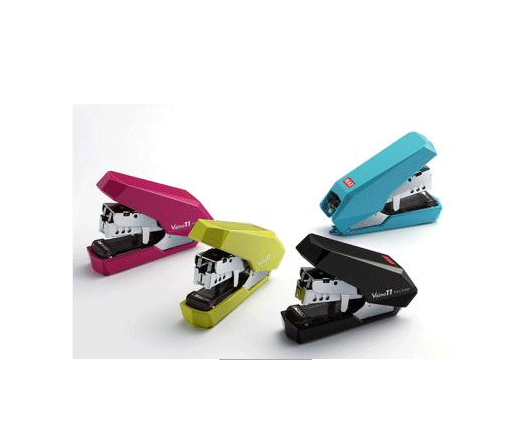 マックス ホッチキス バイモ11シリーズ【HD-11SFLK 】釘装てん数:50本 全4色 ブルー・ピンク・ライトグリーン・ブラック Vaimo11POLYGO...