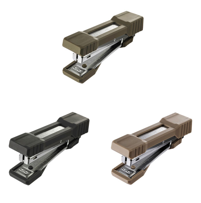 マックス ホッチキス ギア系ホッチキス【HD-10GK】全3色 チャコールグレー・モスグリーン・ベージュ 書類の「とじ」「掲示」両方OK!タッキング対応モデル ...