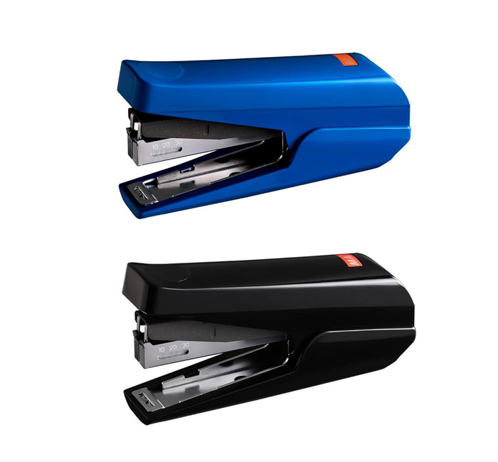 マックス ホッチキス ハンディタイプ 10号タイプ【HD-10TL(P)】全2色 ブルー・ブラック 紙箱入り 150本を一度に装てんできて手にやさしいホッチキス...