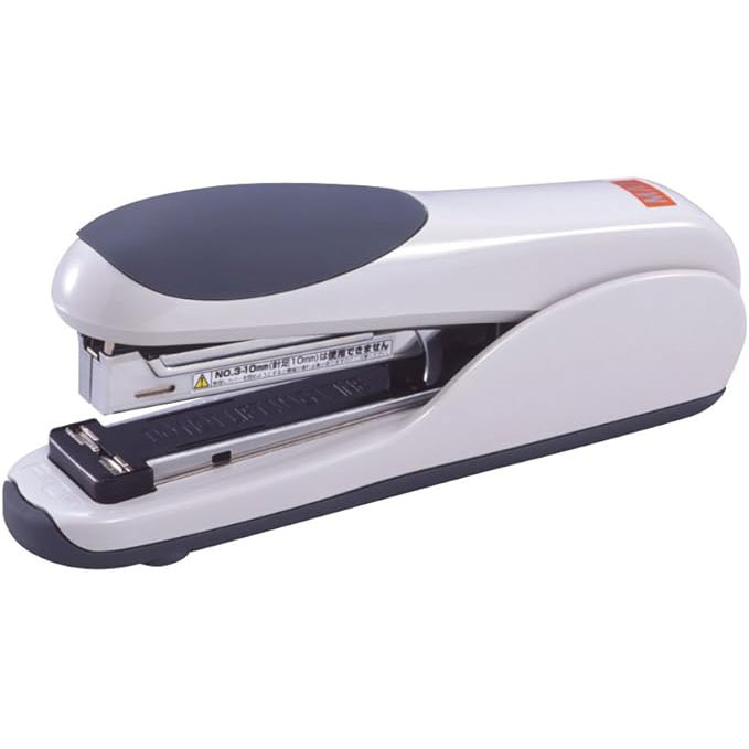 マックス ホッチキス 3号タイプ グレー【HD-35DF】とじ枚数:約30枚 フラットクリンチタイプ サイズ:H80xW45xD184 mm 置いても握っても簡...