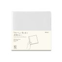 A5スクエアサイズ MDノートカバー ビニール 35590006 PVC製 透明 ビニールカバー クリアカバー Notebook Cover 本体(開いた時のサ...