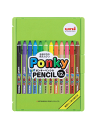 PonkyPENCIL12色セット 800ポンキー12CLT308 ポンキーペンシル K800PK12CLT uni 三菱鉛筆 K800PK12CST【 2個までメール便対応 】