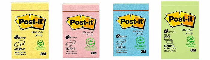 ☆3M Post-it ポストイット 強粘着ノート マルチカラー1 3M-656SS-MC-1