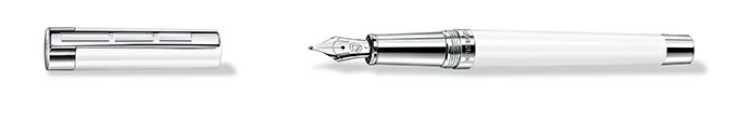 ステッドラー ステッドラープレミアム　レシーナ　万年筆　ホワイト　ペン先4種類（EF・F・M・B）　STAEDTLER　PREMIUM　Resina