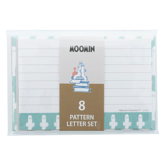 ムーミン レターセット ニョロニョロ【S8907129】便箋:8柄 各1枚/封筒:8柄 各1枚 キャラクターグッズ ムーミン文具雑貨シリーズ MU2401 MO...