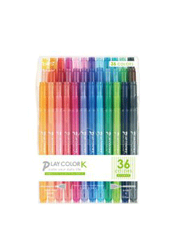 プレイカラーK　水性サインペン　36色セット　GCF-013（GCF013)　トンボ鉛筆　tombow　PLAY COLOR K　ツインタイプ　▼メール便対応不可▼