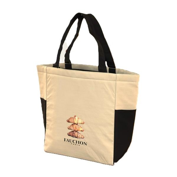乐天商城 - フォション　保冷・保温 バッグ　巾着付　クロワッサン　ベージュ　 │ FAUCHON
