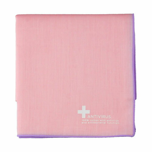 抗ウィルス　ハンカチーフ　0501　ライトピンク
