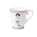 ナルミ いわさきちひろ マグカップ こげ茶色の帽子の少女