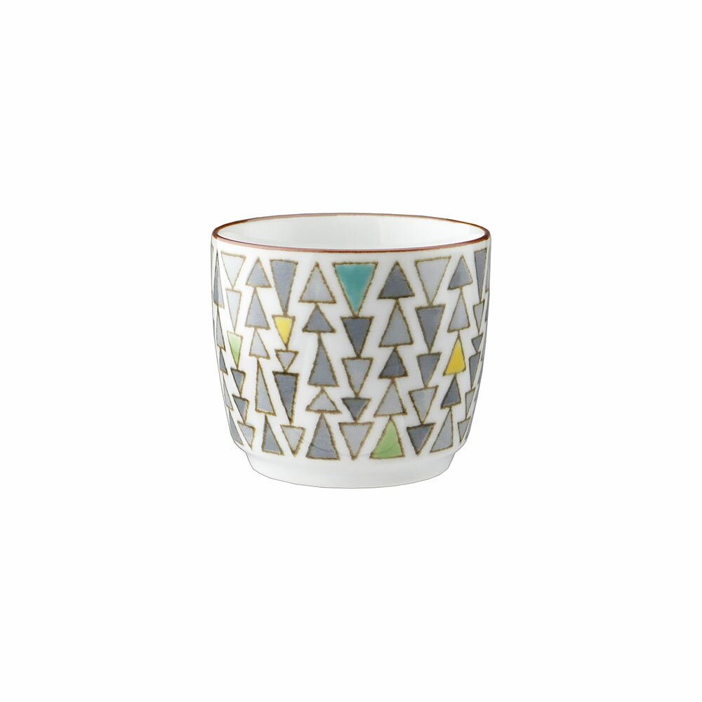 白山陶器 ピークス 湯呑み猪口 グリーン