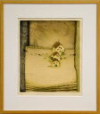 岩切裕子 額付き木版画 風の井戸(2003年)