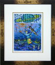 風鈴丸 額付き木版画 planet:blue 1996年