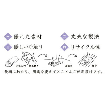 高級蚊帳生地使用　手造り八枚重ね　白雪ふきん/麻入り・2枚入り　奈良・垣谷繊維謹製