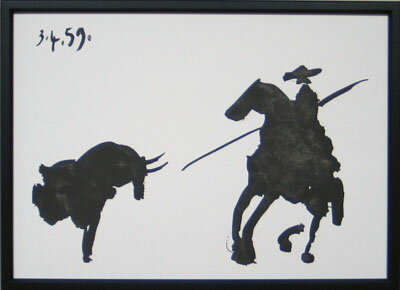 パブロ・ピカソ 額付きポスター 『闘牛士』