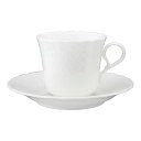 ナルミ シルキーホワイト コーヒーカップ&ソーサー